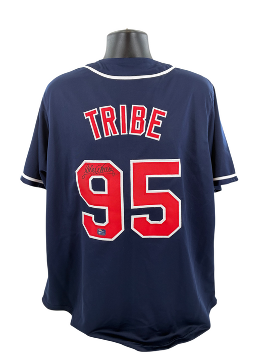 Sandy Alomar Jr. Signed Autographed Indians Custom Jersey PROVA COA