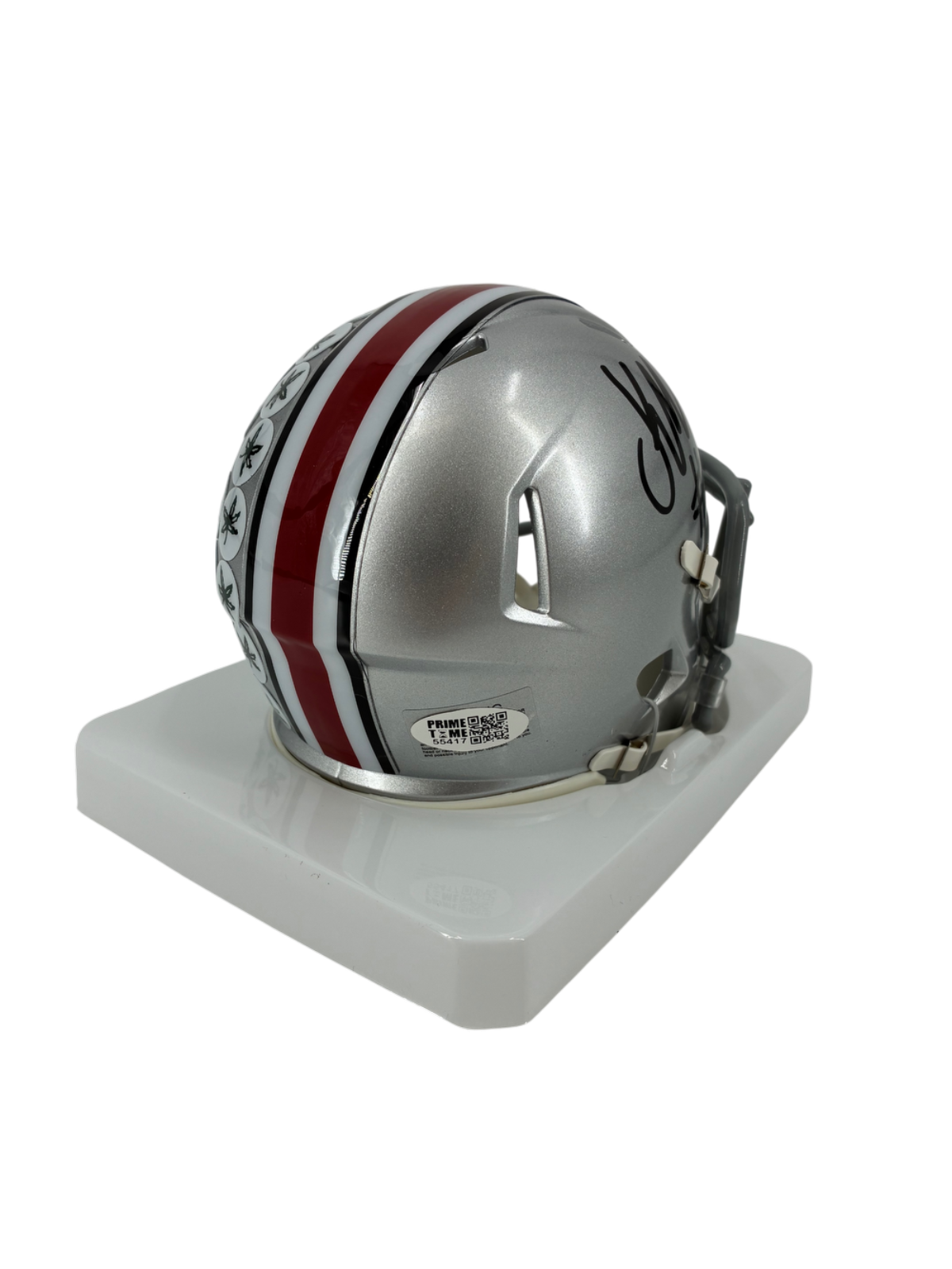 Kayden McDonald Signed Autographed Buckeyes Mini Helmet Prime Time Witness