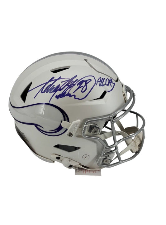 harrison smith signed helmet Minnesota Vikings Hand Autographed Full-Size Replica with HITMAN Inscription & BECKETT COA Harrison Phillips Autographed Minnesota Vikings
