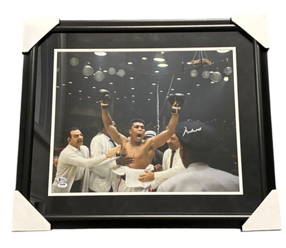 Muhammad Ali Signed Autographed 16x20 Custom Framed Photo BAS COA