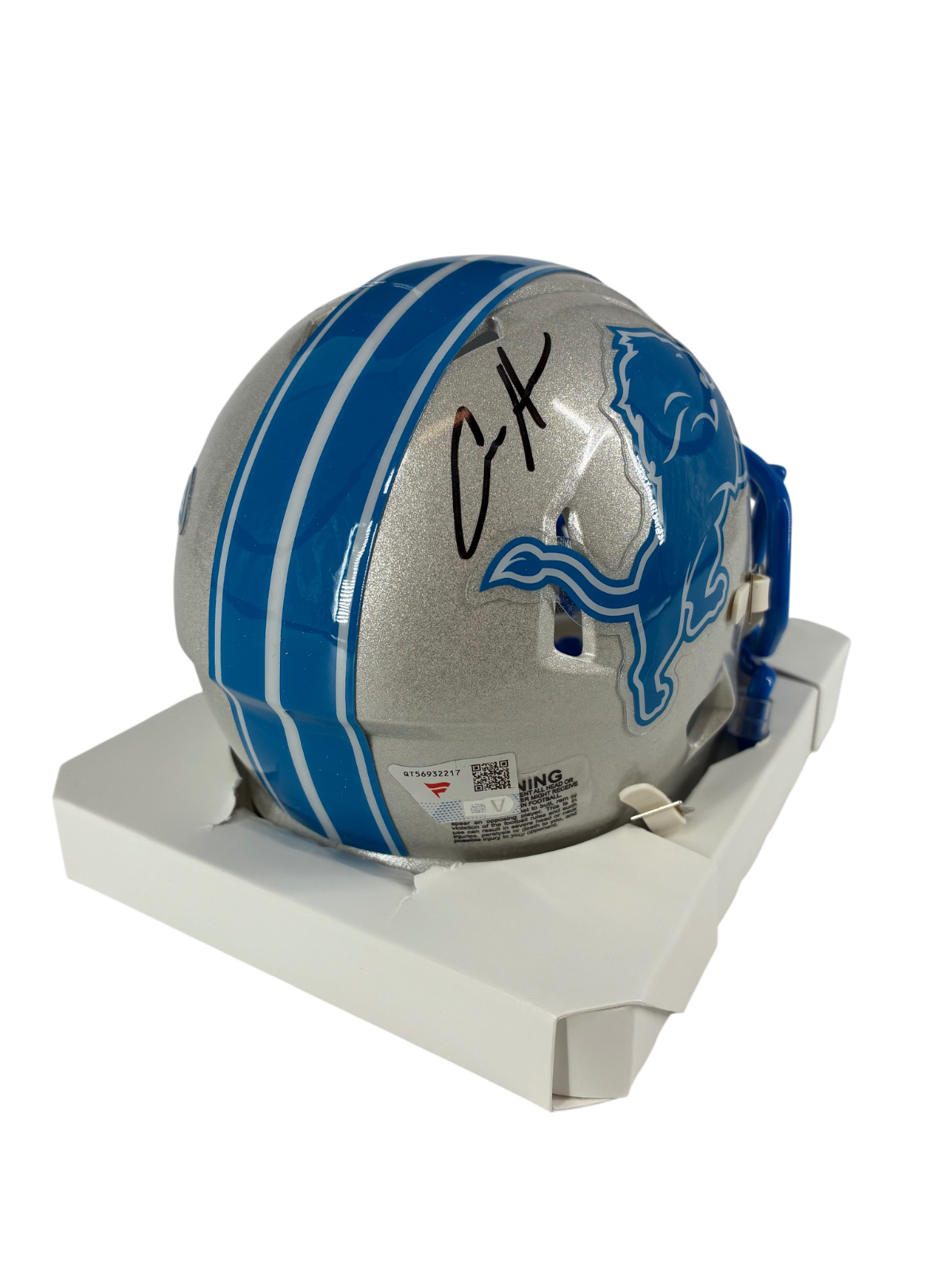 Aidan Hutchinson Signed Autographed Lions Mini Helmet Fanatics Authentic