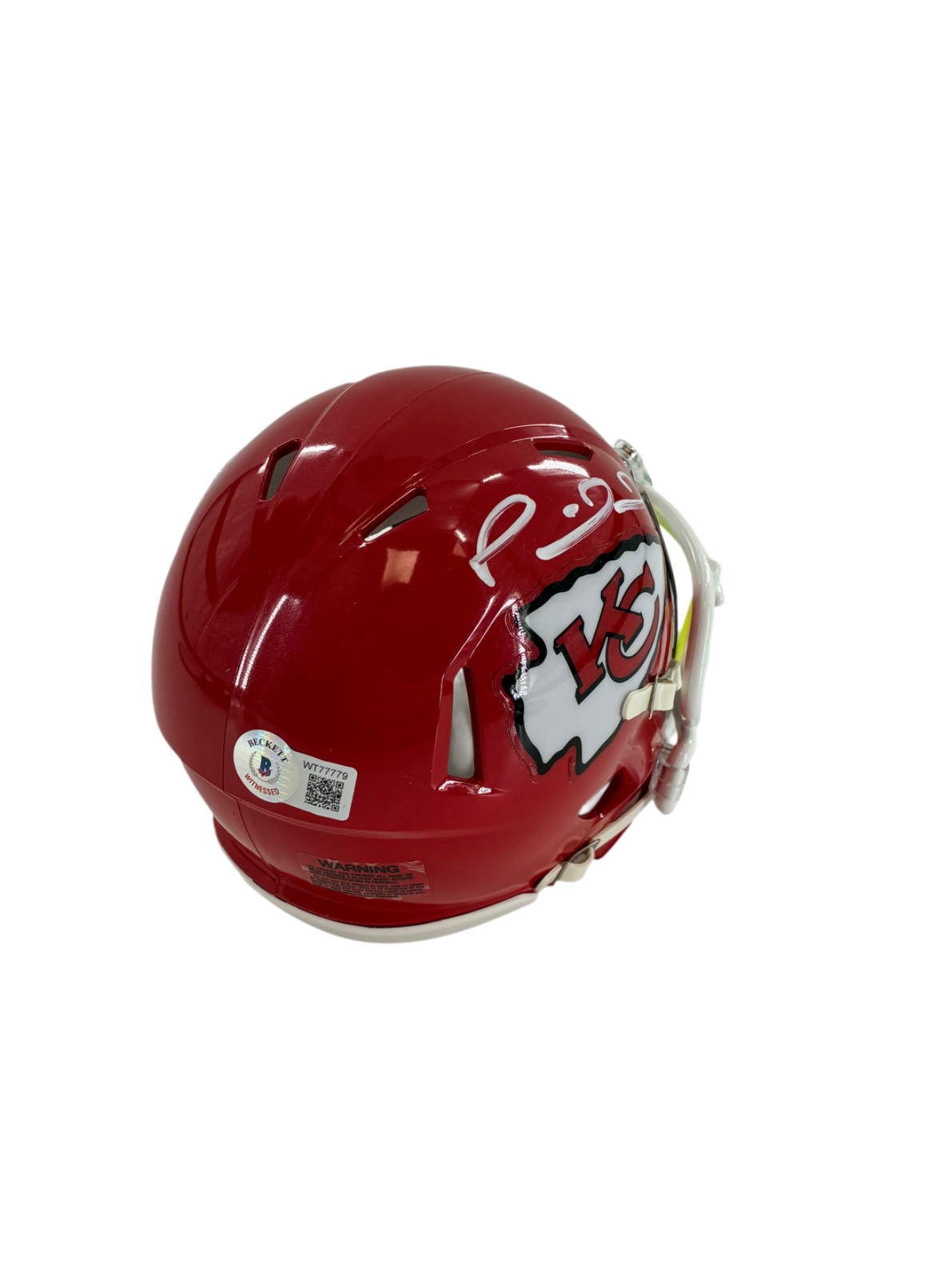 Patrick Mahomes Signed Autographed Chiefs Mini Helmet BAS COA