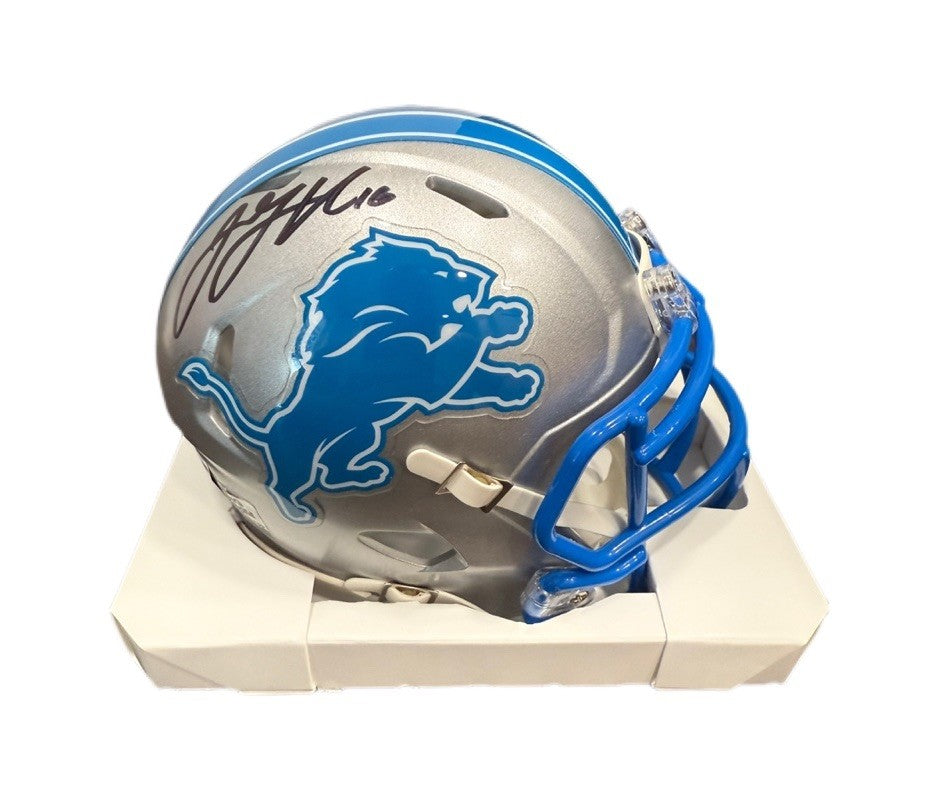 Jared Goff Signed Autographed Detroit Lions Mini Helmet Fanatics