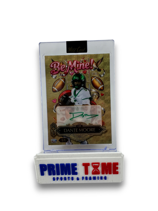 Dante Moore Wild Card Be Mine Sweet One of One Autographed Football Card