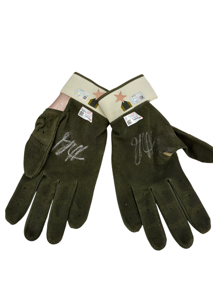 Anthony Rizzo Signed Autographed Yankees 2024 Game Used Batting Gloves Fanatics