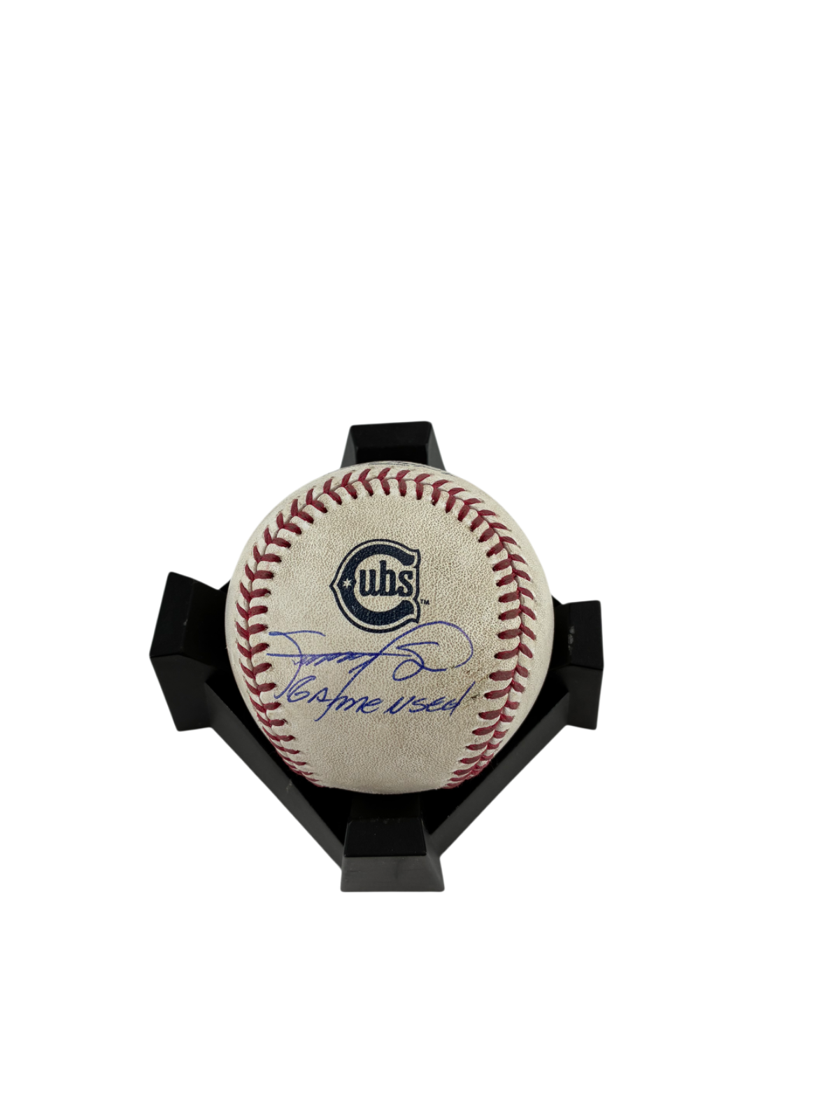 Sammy Sosa Signed Autographed Cubs Game Used Baseball MLB BAS COA
