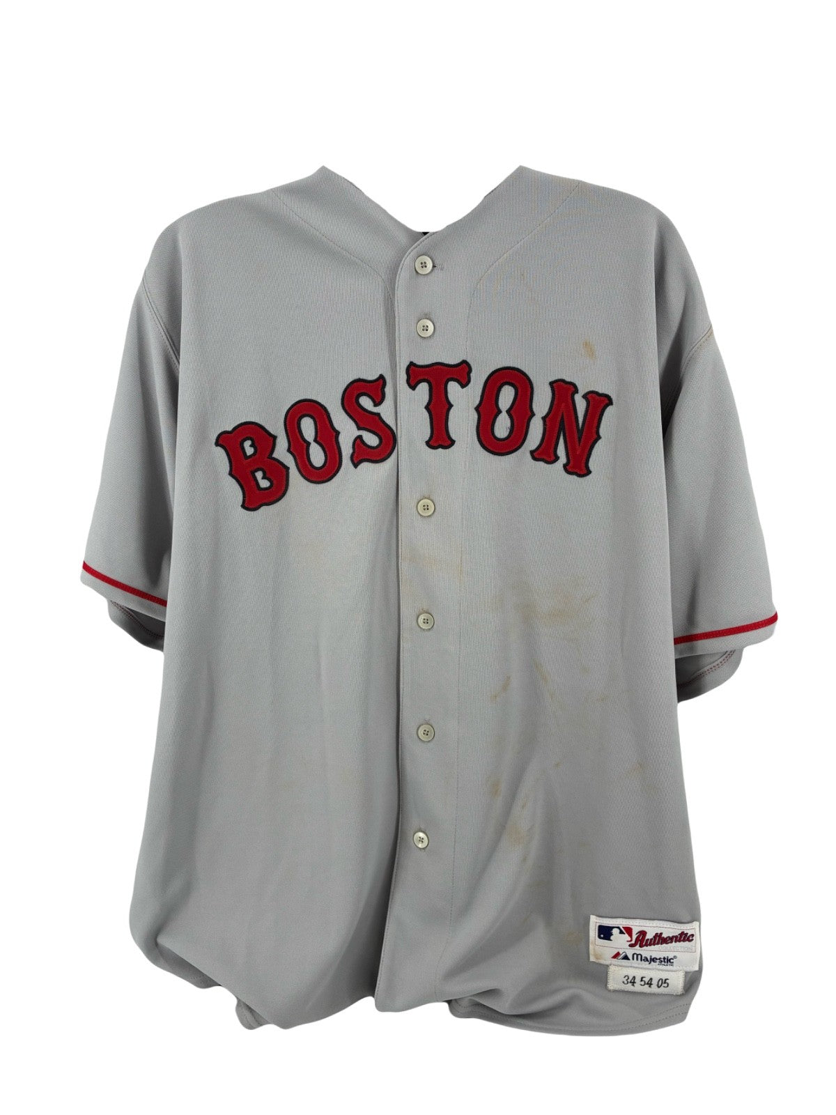 Boston Red Sox David Ortiz Autographed Pro Style Grey Jersey JSA Authenticated
