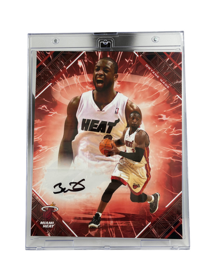Dwayne Wade Signed Autographed Heat Fanatics Emanate 8x10 2/5 RARE
