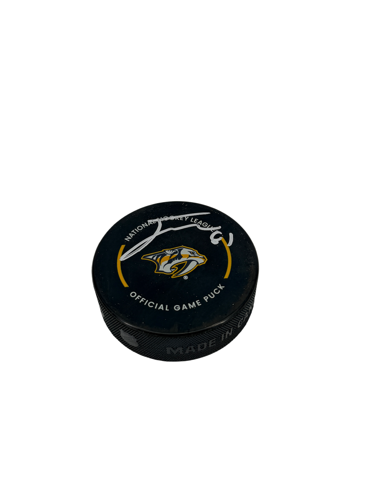 Jonathan Marchessault Autographed Signed NHL Predators Puck Fanatics Authentic
