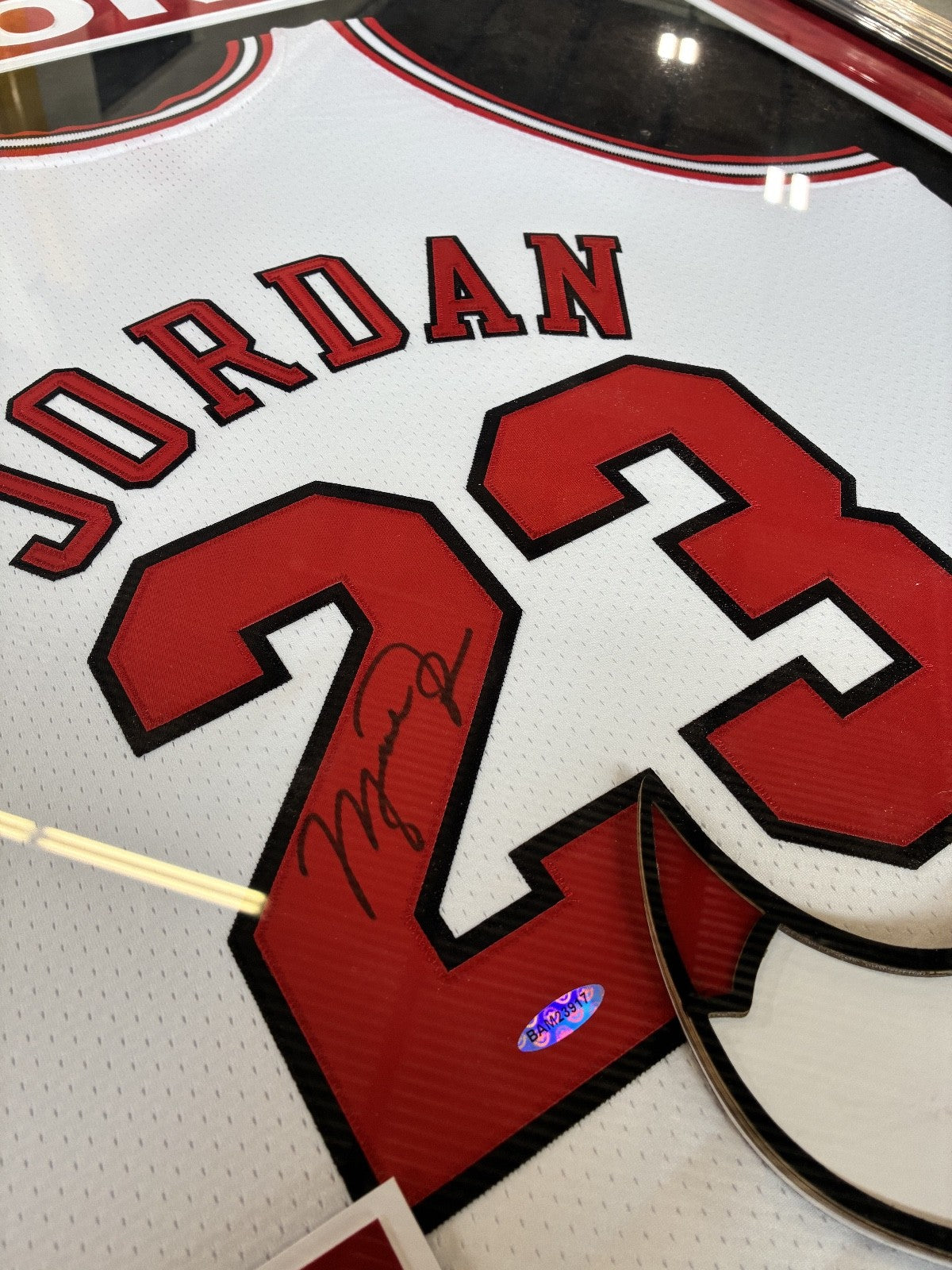 Michael Jordan Signed Autographed Bulls Jersey Custom Framed Upper Deck COA