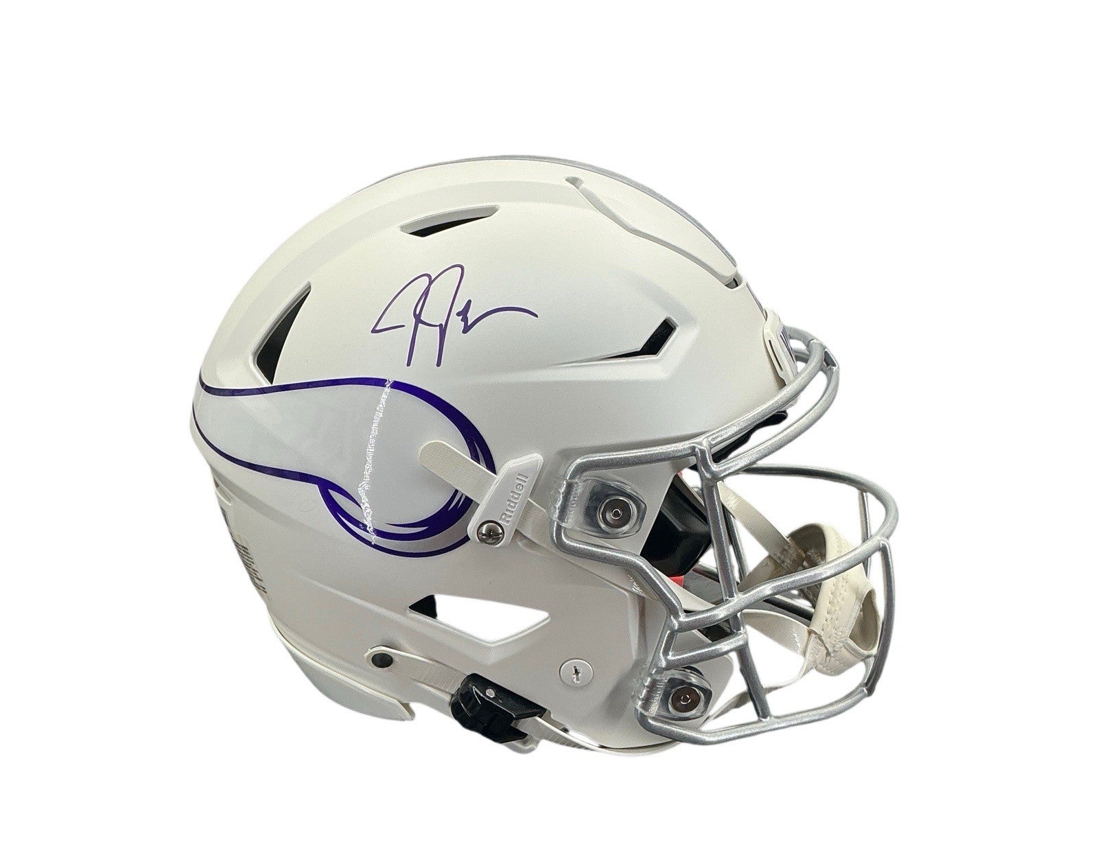 Justin Jefferson Signed Autographed Vikings Speed Flex Authentic Helmet Beckett