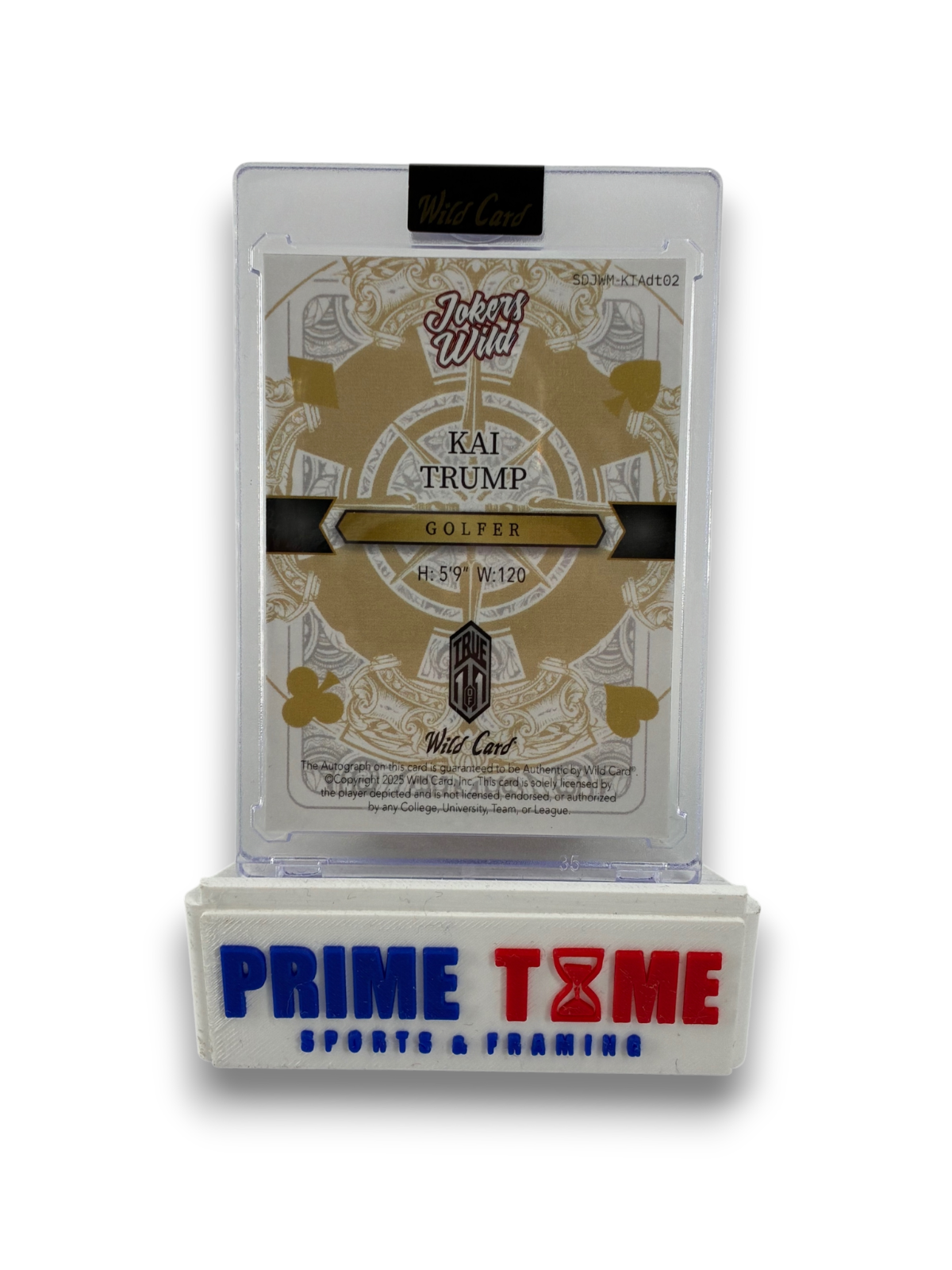 Kai Trump Joker TRUE 1/1 Auto Wild Card Golfer Miami Hurricanes