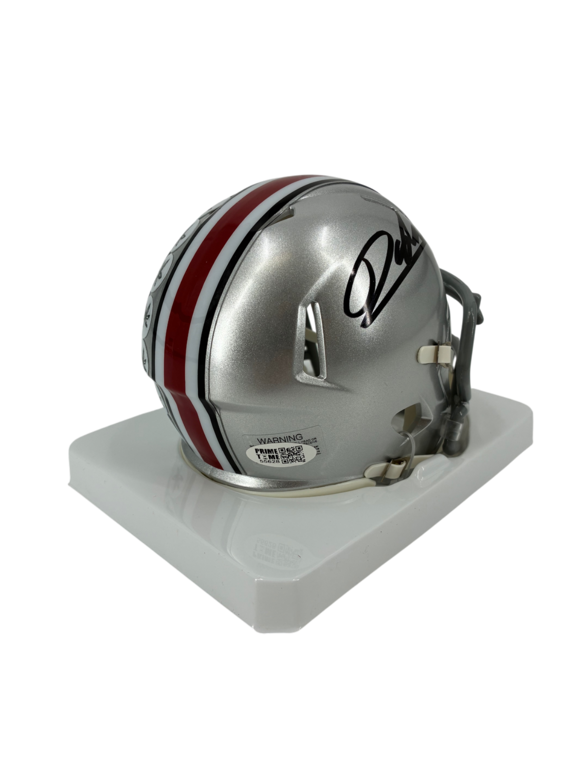 Devin Sanchez Signed Autographed Buckeyes Mini Helmet Prime Time Witness