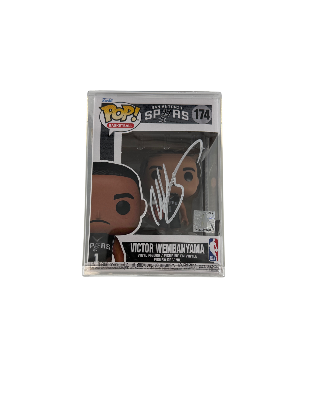 Victor Wembanyama Signed Autographed Spurs Funko Pop #174 Fanatics Authentic