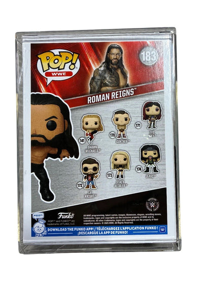 Roman Reigns Signed Autographed WWE #183  Funko Pop! Figurine Fanatics COA