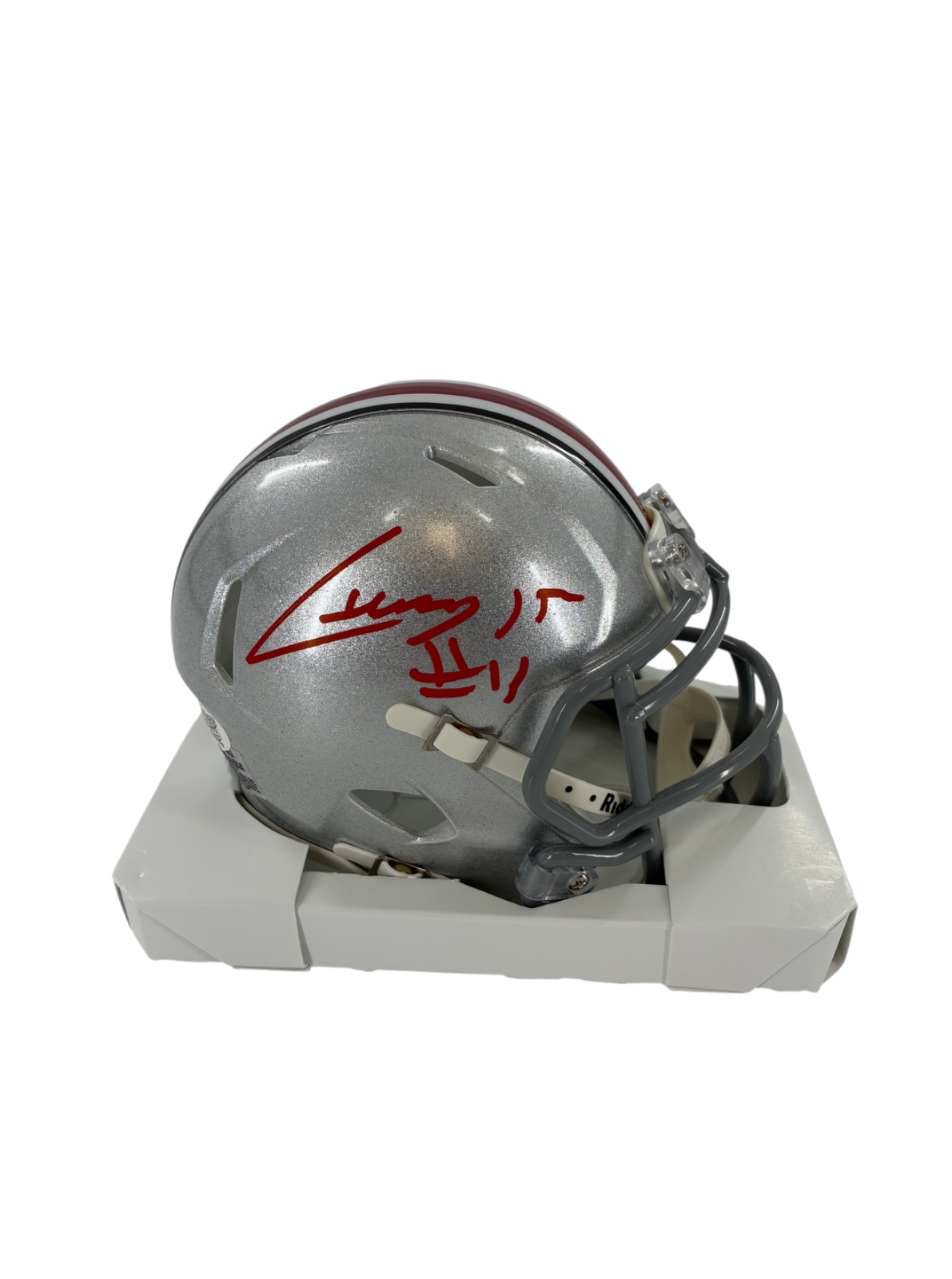 Chris Henry Jr Signed Autographed Buckeyes Speed Mini Helmet Prime Time Witness