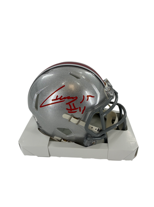 Chris Henry Jr Signed Autographed Buckeyes Speed Mini Helmet Prime Time Witness