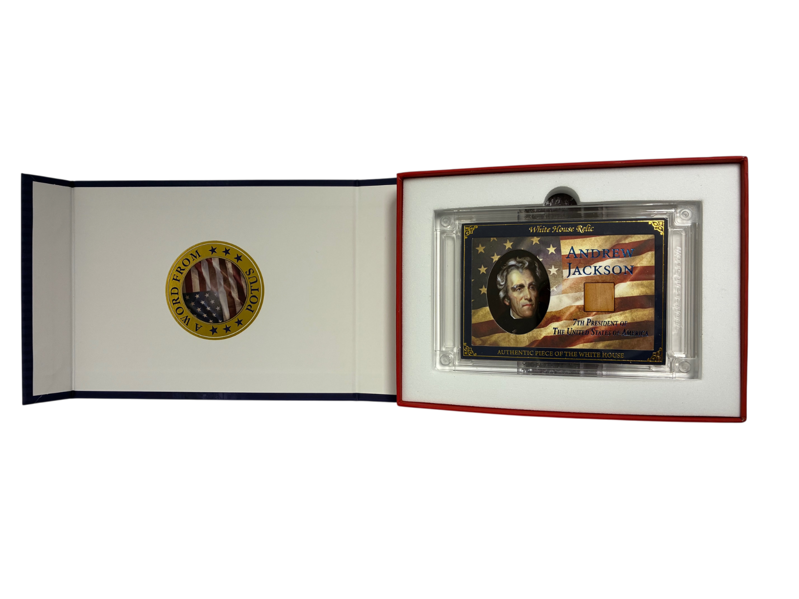 Andrew Jackson White House Relic Card President POTUS