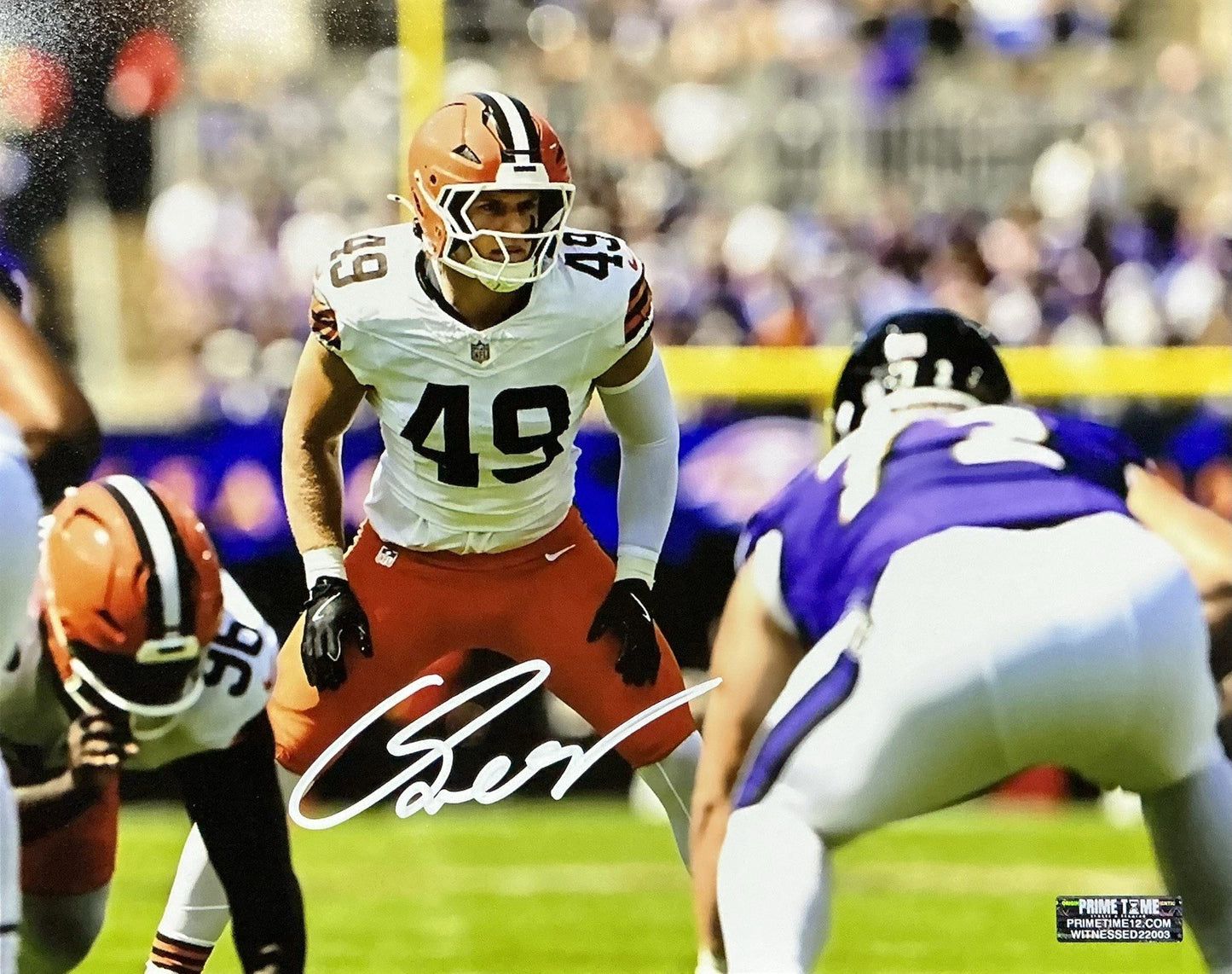 CARSON SCHWESINGER SIGNED AUTOGRAPHED BROWNS 8x10 Photo COA
