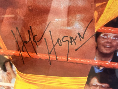 Hulk Hogan Signed Autographed Photo Custom WCW Photo Frame Hogan, PSA Coa
