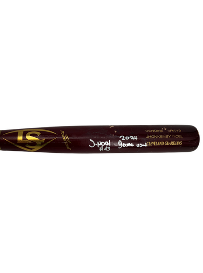 Jhonkensy Noel "Big Christmas" Signed Autographed Game Used Bat MLB COA