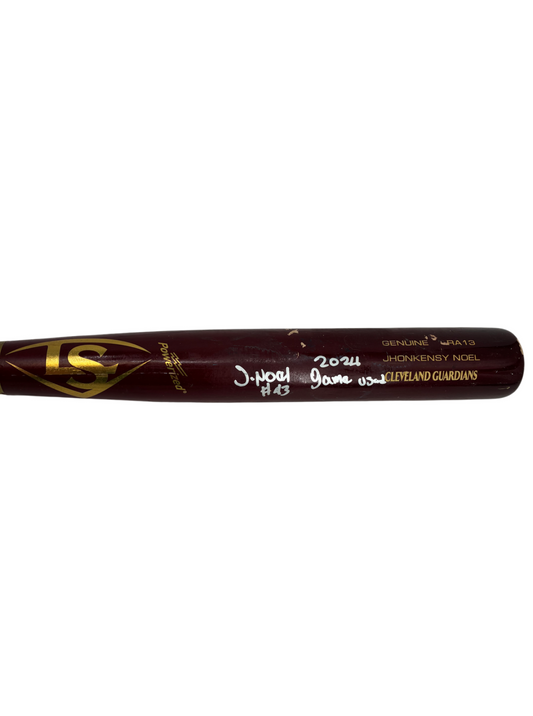 Jhonkensy Noel "Big Christmas" Signed Autographed Game Used Bat MLB COA