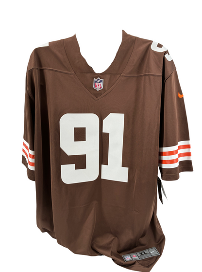 Alex Wright Signed Autographed Browns Nike Jersey Prime Time Witness