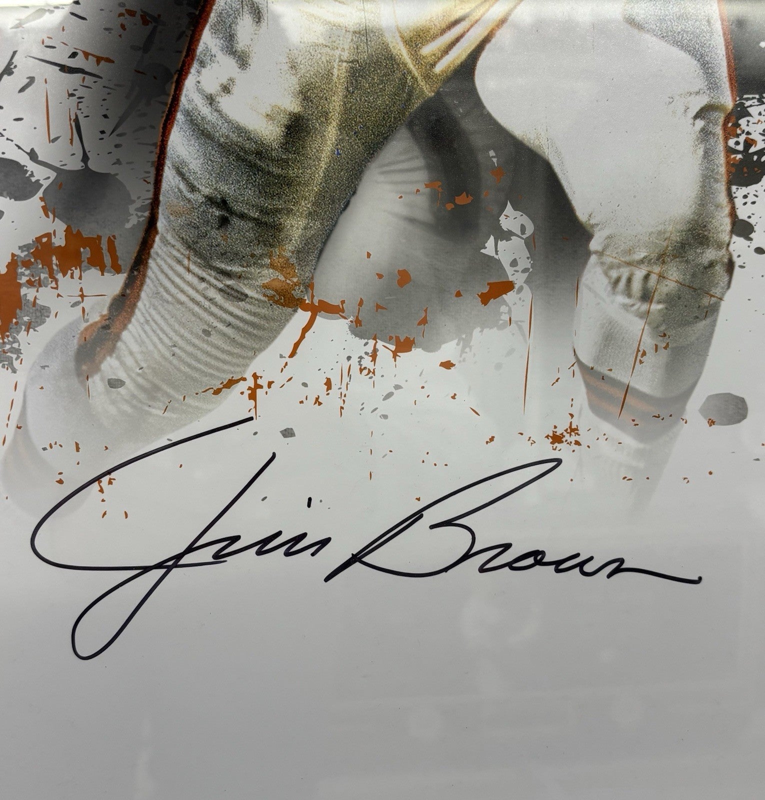 Jim Brown Signed Autographed 16x20 Photo w/ Inscr. Custom Framed Fanatics COA