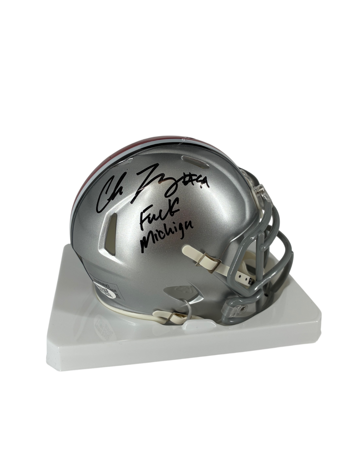 Chase Young Signed Autographed Inscribed Buckeyes Mini Helmet Prime Time Witness