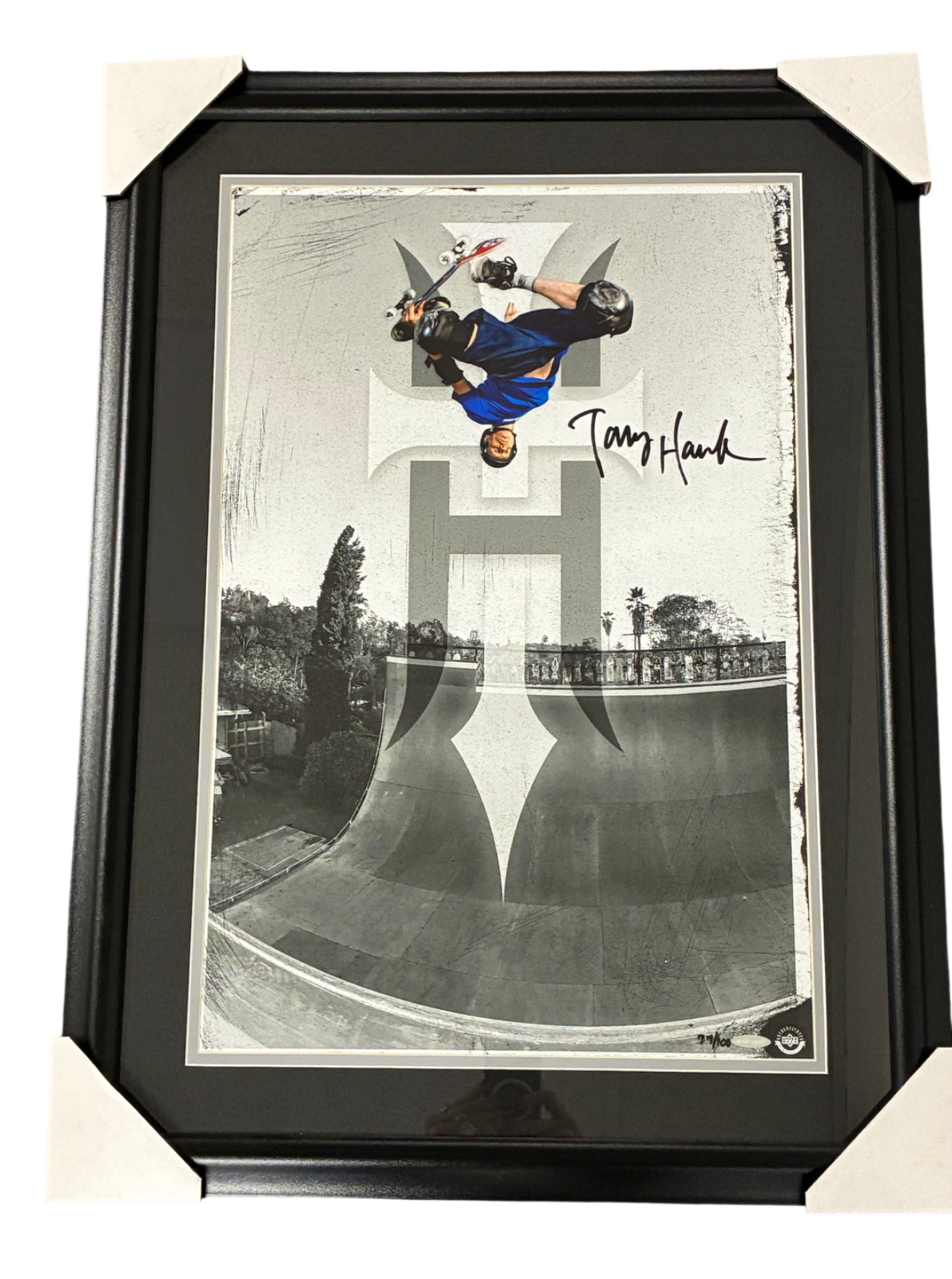 Tony Hawk Signed Autographed Framed 16x24 Photo Upper Deck COA