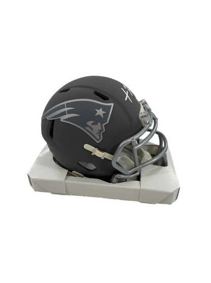 Treveyon Henderson Signed Autographed Patriots Mini Helmet Prime Time Witness