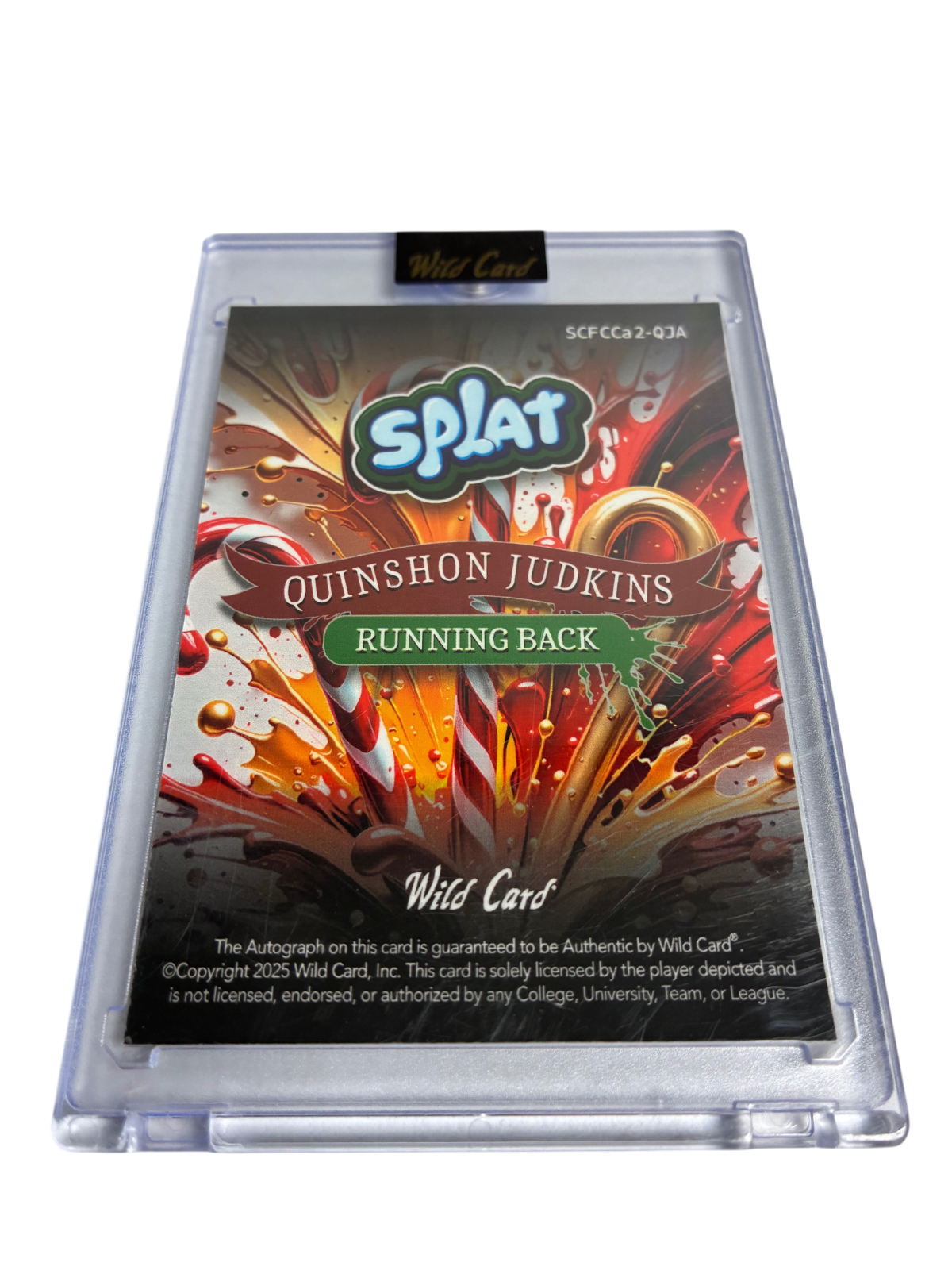 Wild Card Splat Quinshon Judkins Rookie Auto 1/1