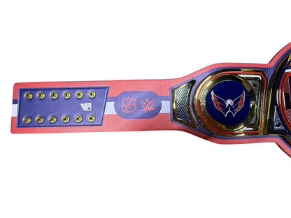 Alexander Ovechkin Signed Autographed NHL WWE Title Belt Capitals Fanatics COA