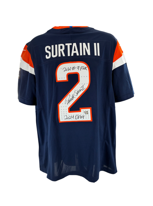 Patrick Surtain II Signed Autographed Inscribed Broncos Nike Jersey Fanatics COA