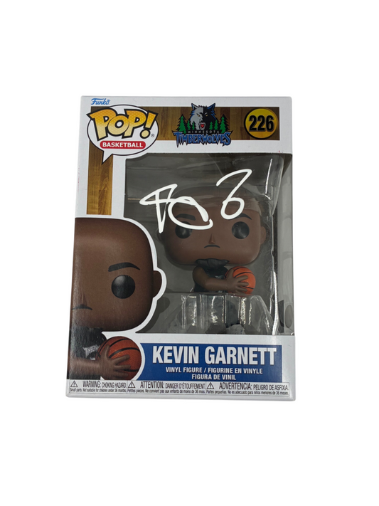 Kevin Garnett Signed Autographed Timberwolves Funko Pop JSA COA