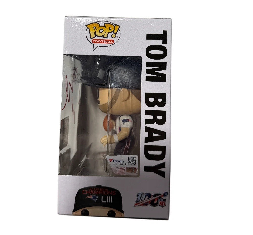 Tom Brady Signed Autographed Patriots Funko Pop! Fanatics COA