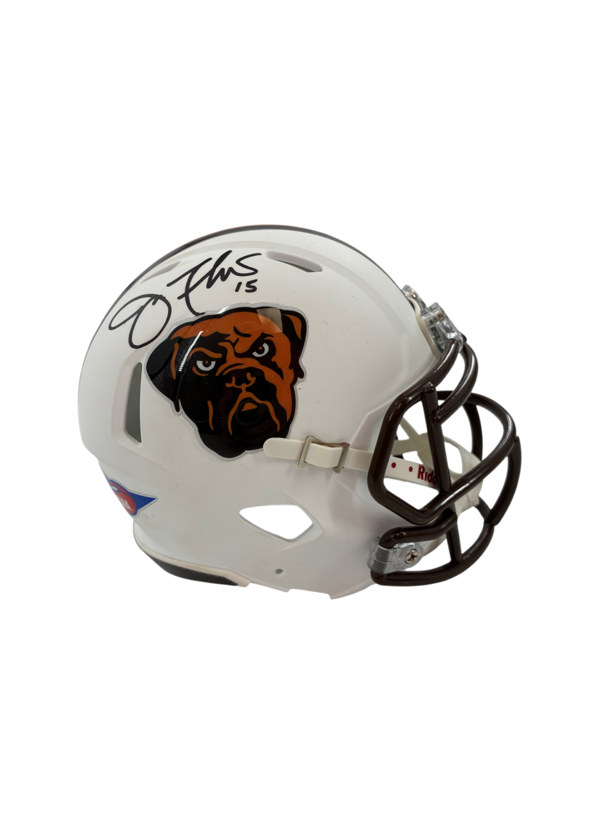 Joe Flacco Signed Autographed Browns Mini Helmet 5 Star Certified