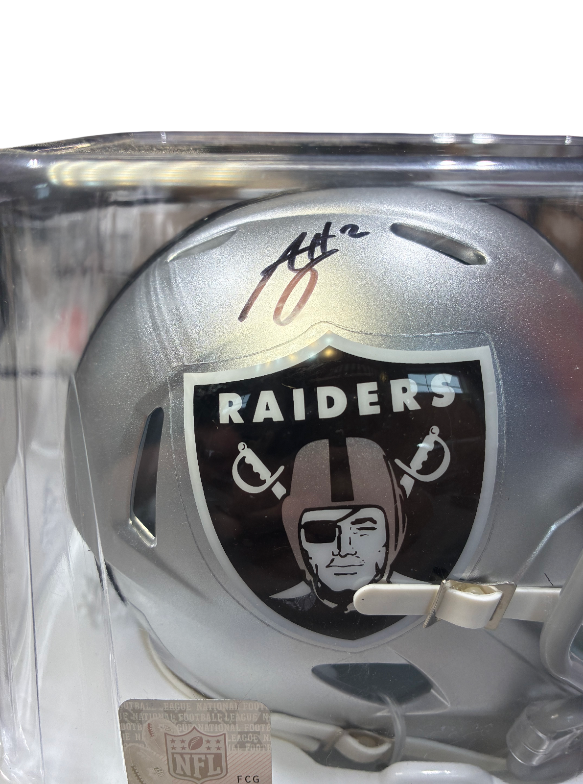 Ashton Jeanty Signed Autographed Las Vegas Raiders NFL Mini Helmet Beckett COA