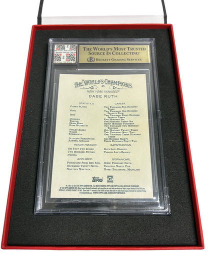 Babe Ruth Topps Allen & Ginter Player Worn Pants Jersey Fusion BGS 9.5 Yankees