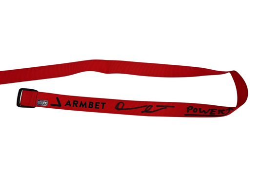 Devon Larratt Signed Autographed Armbet 48" Red Arm Wrestling Strap Radtke COA
