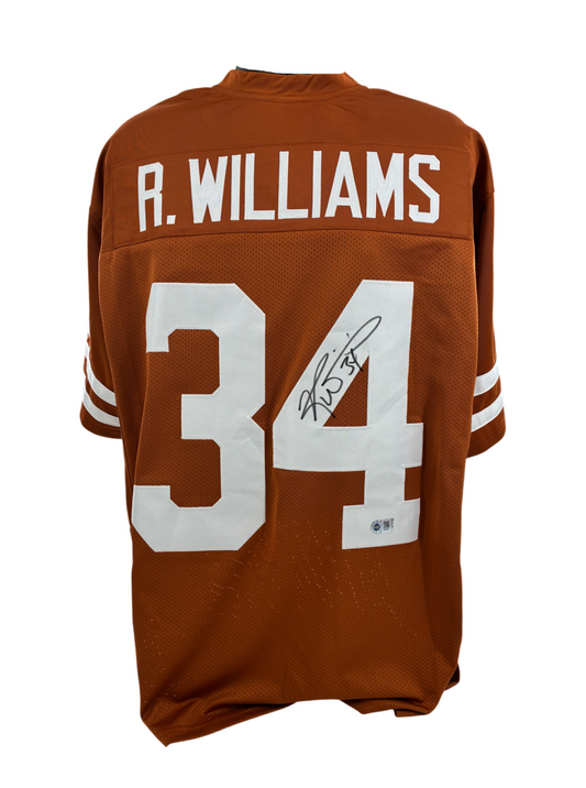 Ricky Williams Signed Autographed Longhorns Custom Jersey SWAU COA