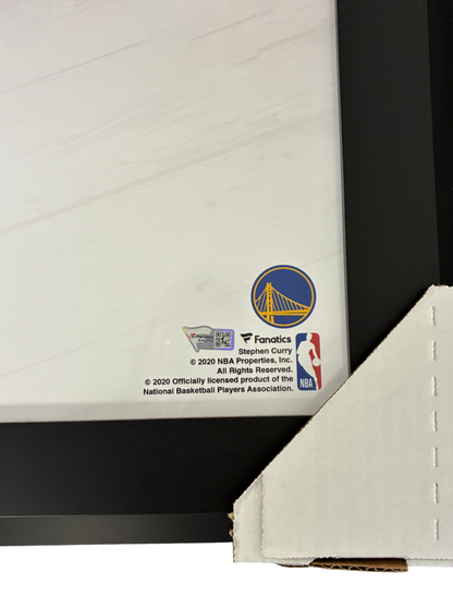 Stephen Curry Signed Autographed Warriors Custom Framed 16x20 Fanatics Authentic