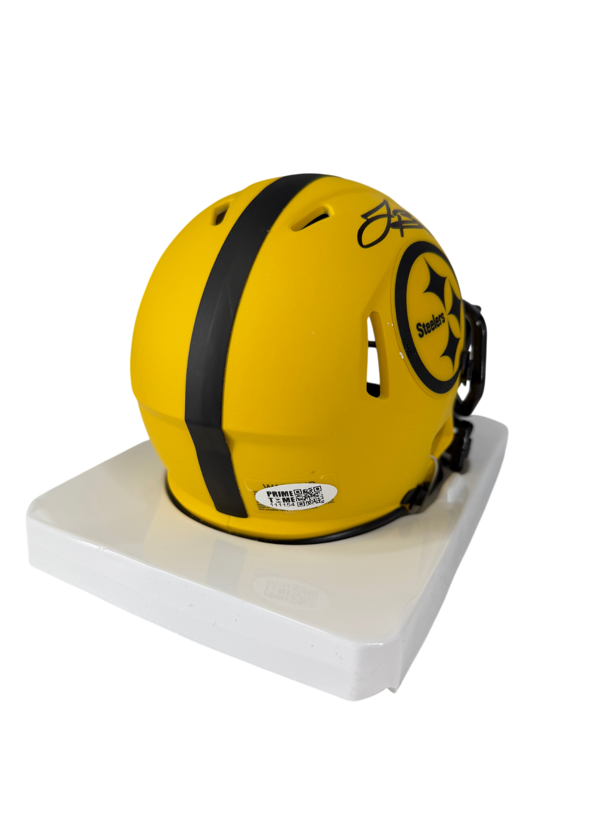 Le'Veon Bell Signed Autographed Steelers Matte Yellow Mini Helmet Prime Time