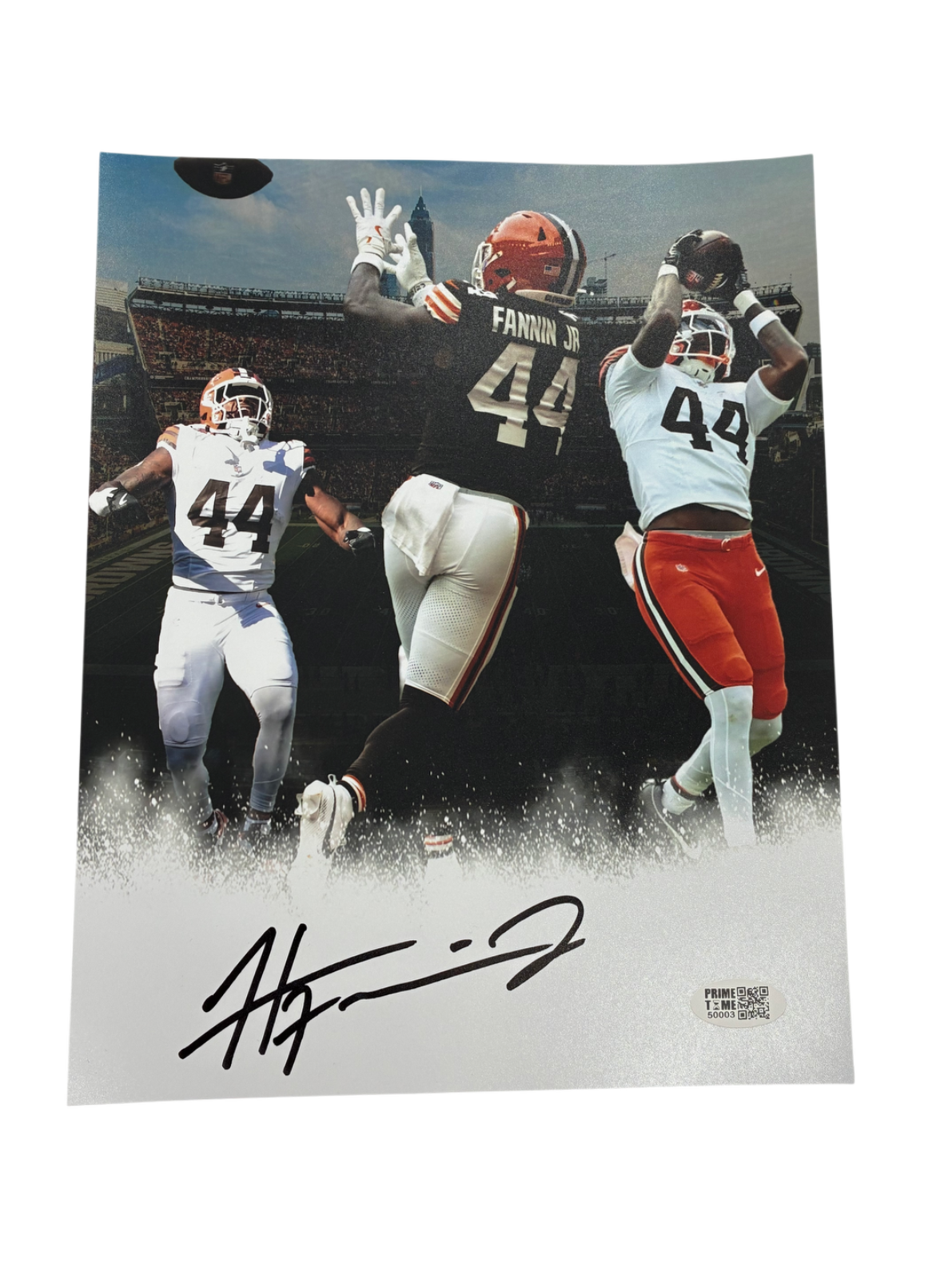Harold Fannin Jr. Signed Autographed Browns 8x10 Custom Photo Prime Time Witness