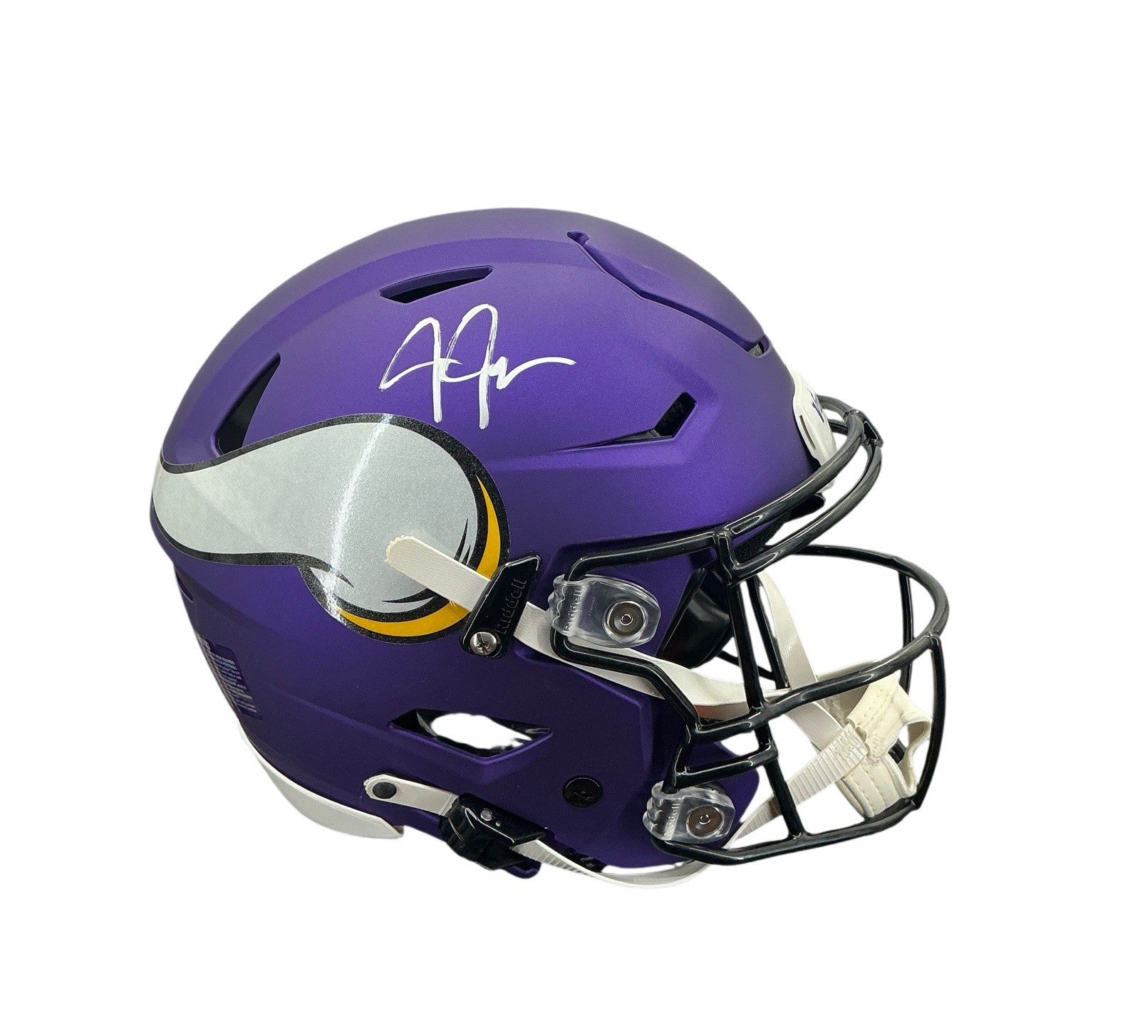 Justin Jefferson Signed Autographed Vikings Speed Flex Authentic Helmet Beckett