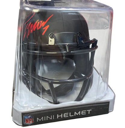 CJ Stroud Houston Texans Eclipse Mini Helmet Autograph Fanatics Authentic