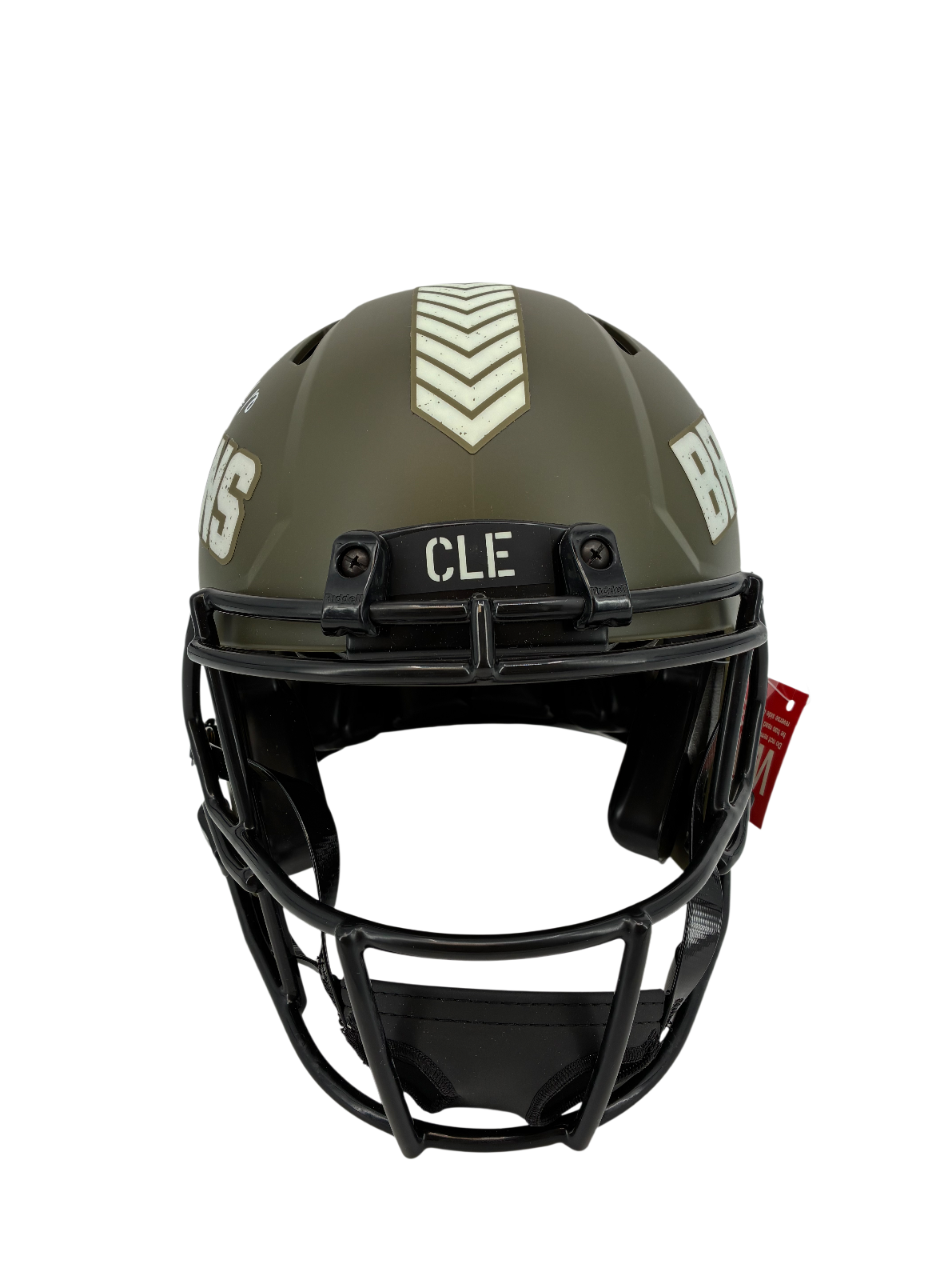 Quinshon Judkins Signed Autographed FS Browns Helmet Salute to Service BAS COA