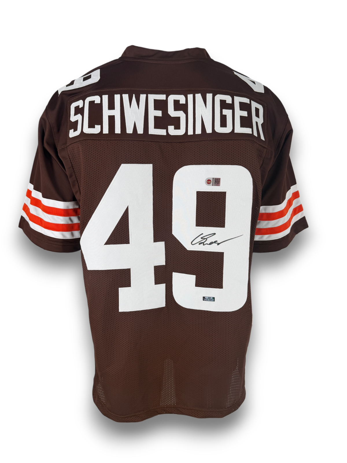 Carson Schwesinger Signed Autographed Browns Custom Jersey Prime Time/SWAU COA