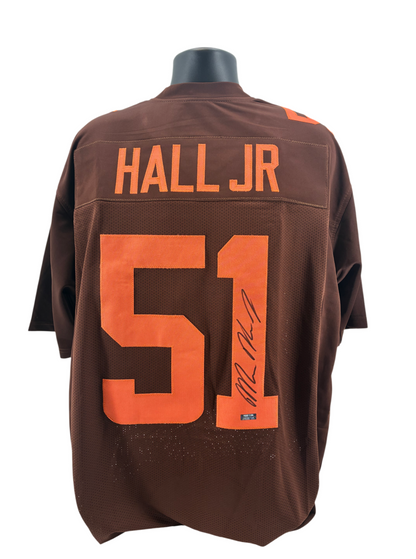 Micheal Hall Jr. Signed Autographed Browns Custom Jersey Prime Time Witness