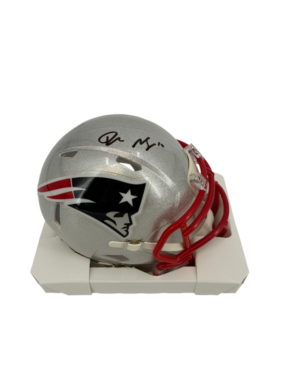 Drake Maye Signed Autographed Patriots Riddell Mini Helmet Fanatics Authentic